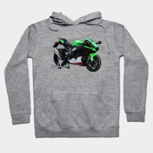 Ninja ZX10R Bike Illustration Hoodie